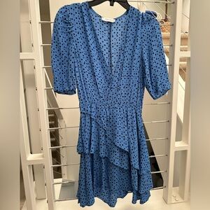 Flynn Skye Blue Polka Dot Dress